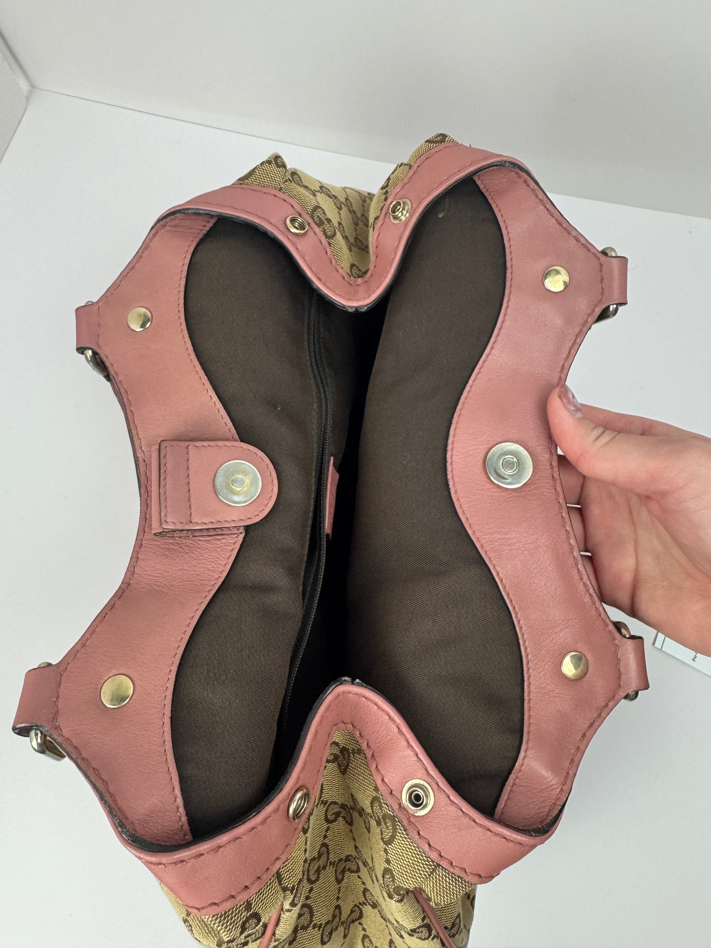 Gucci Sukey Tote GG Canvas Shoulder bag Pink