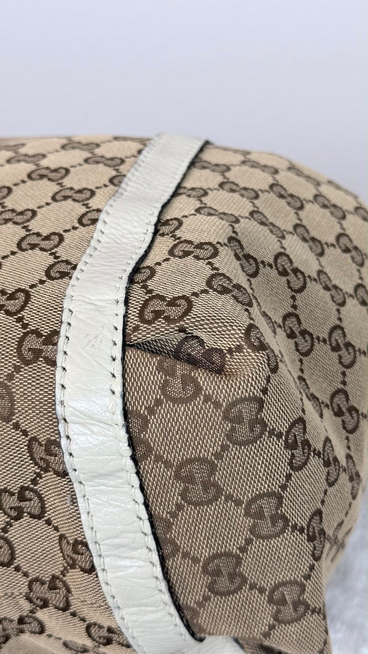 GUCGI New ladies Hobo GG Canvas White