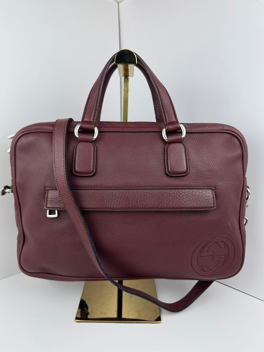 Gucci Briefcase Interlocking GG leather