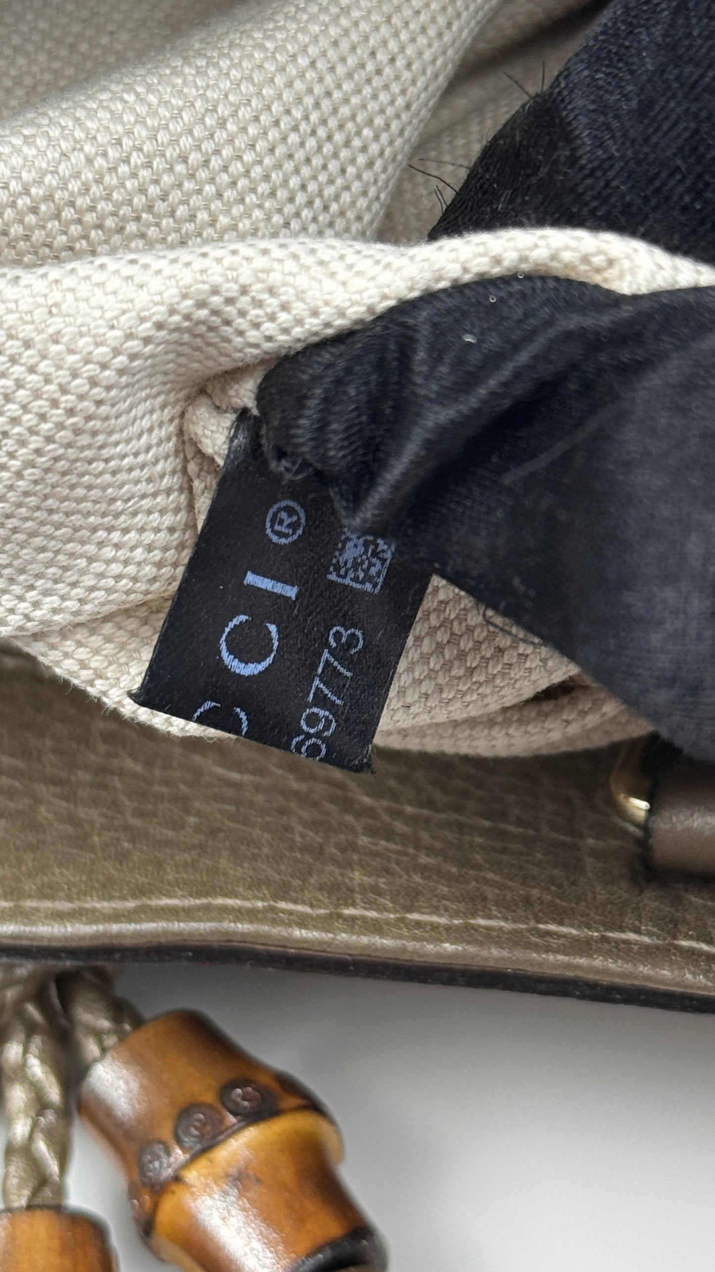 Gucci Bella Metallic Leather Tote Bag