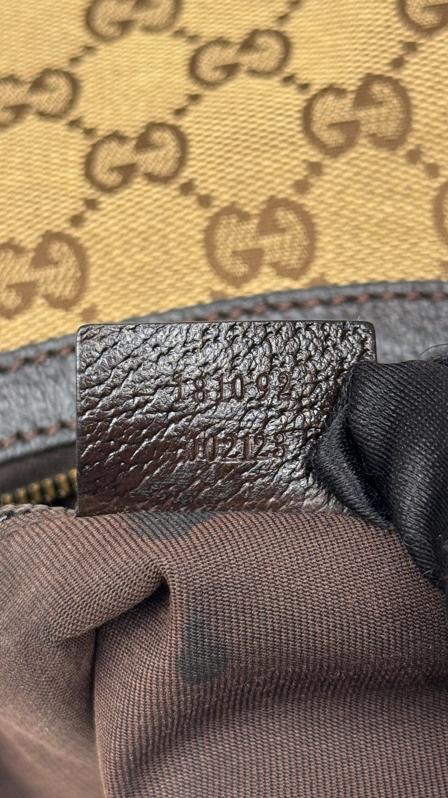 Gucci Half Moon Saddle Crossbody Brown