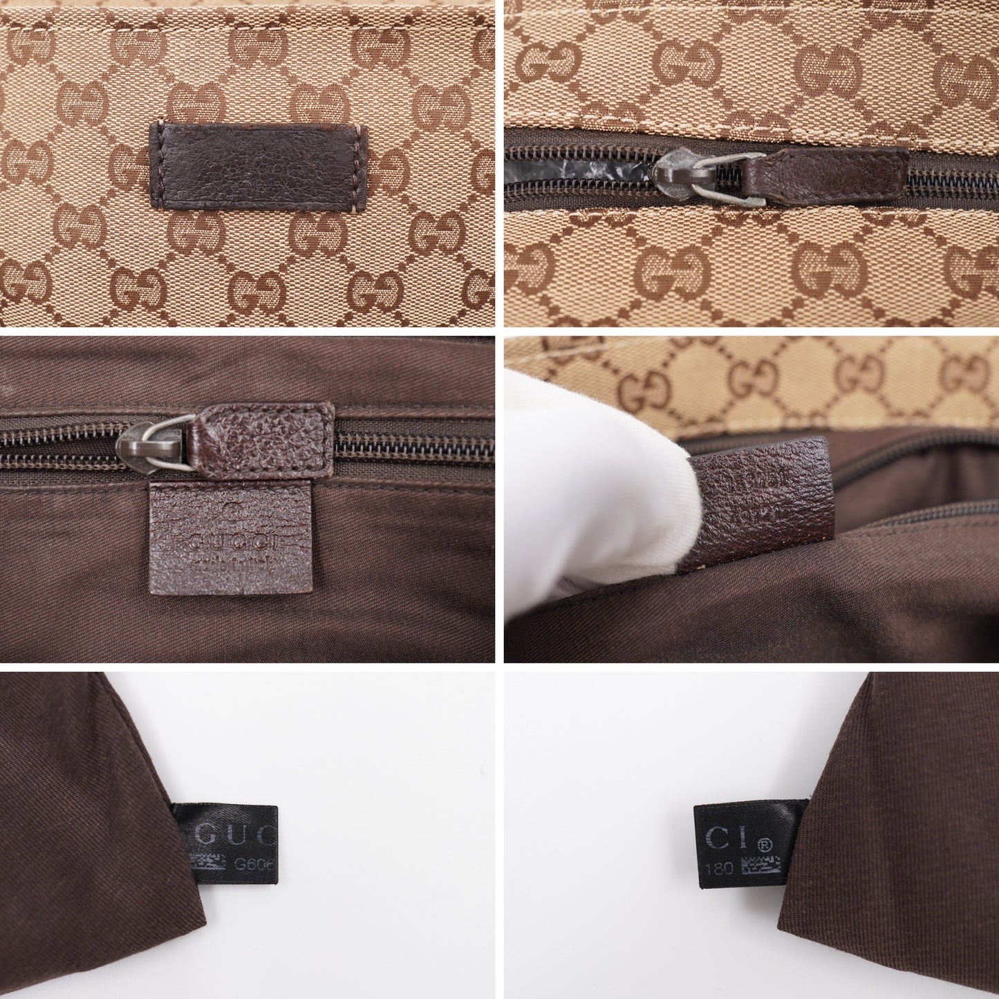 GUCCI GG Canvas Web Messenger Bag with leather trim (Vintage)