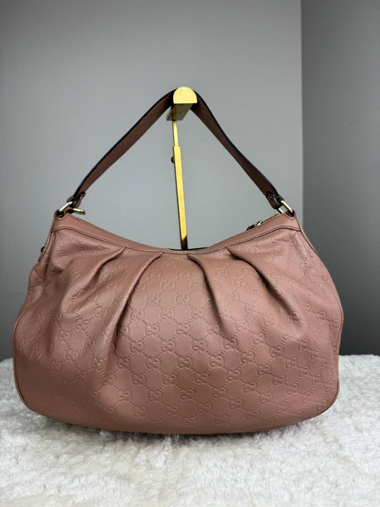 GUCCI Sukey Guccissima Leather Pink