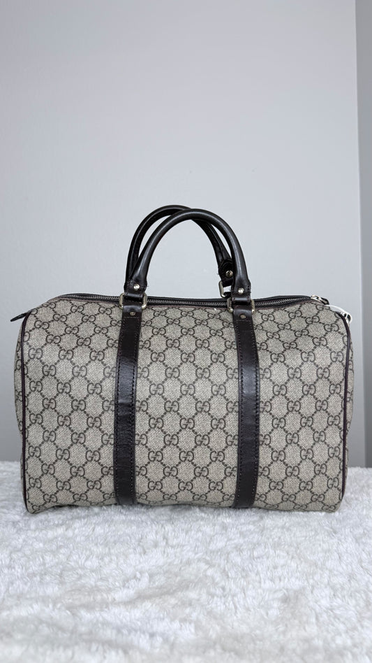 GUCCI Joy Boston GG Supreme Coated canvas Brown