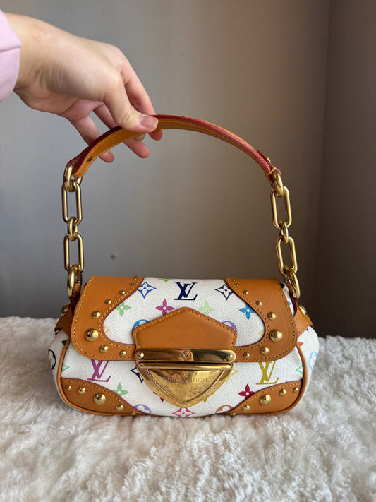 LOUIS VUITTON Monogram Multicolor Marilyn White