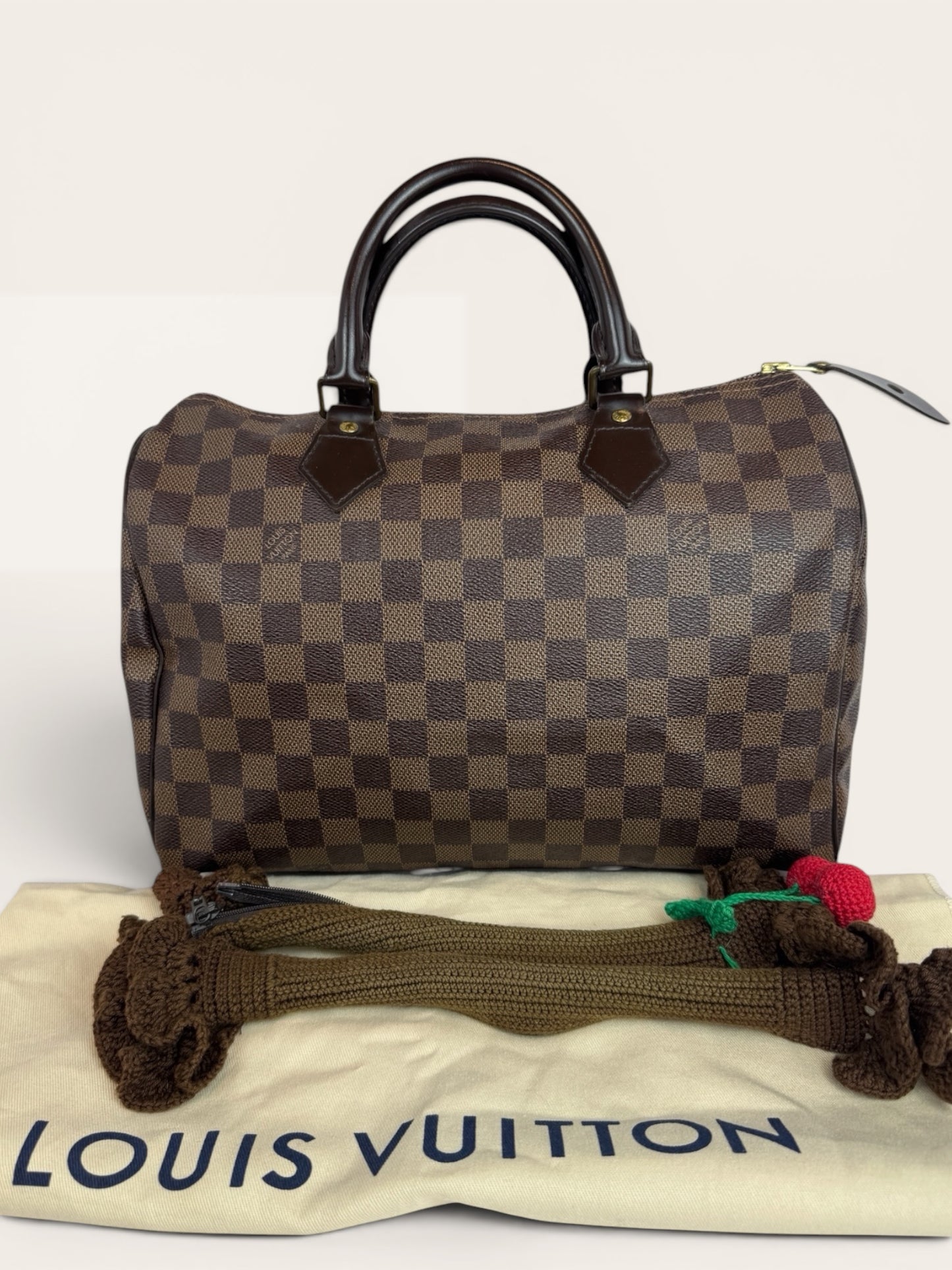 LV08π Louis vuitton speedy 30 Damier (COA& Dustbag) codeDU0111