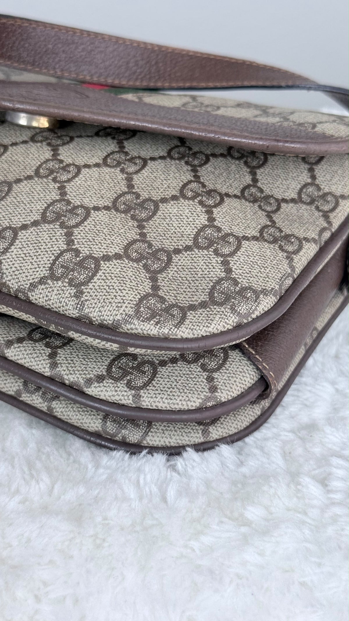 GUCCI GG Supreme Ophidia Crossbody Coated Canvas