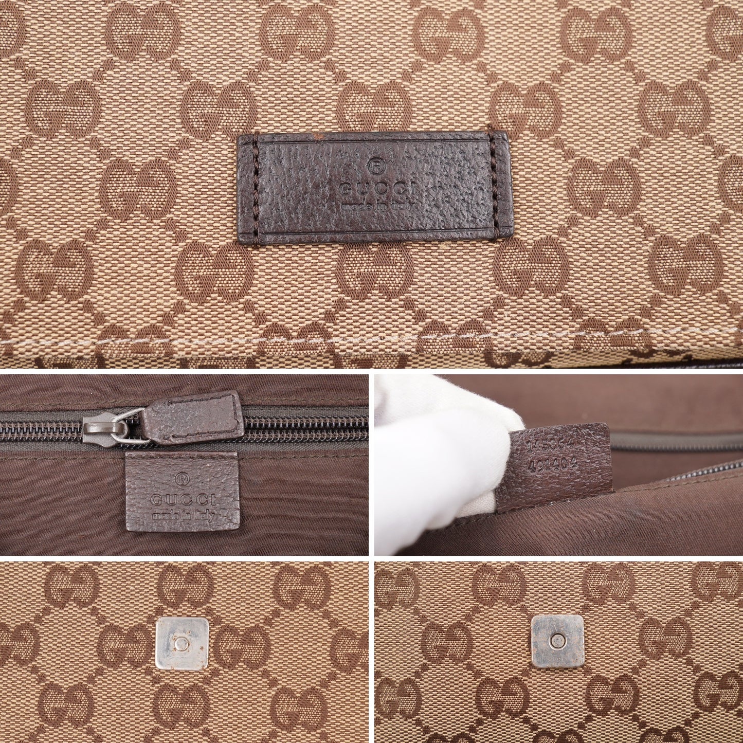 GUCCI GG Canvas Flap messenger Large (Vintage)