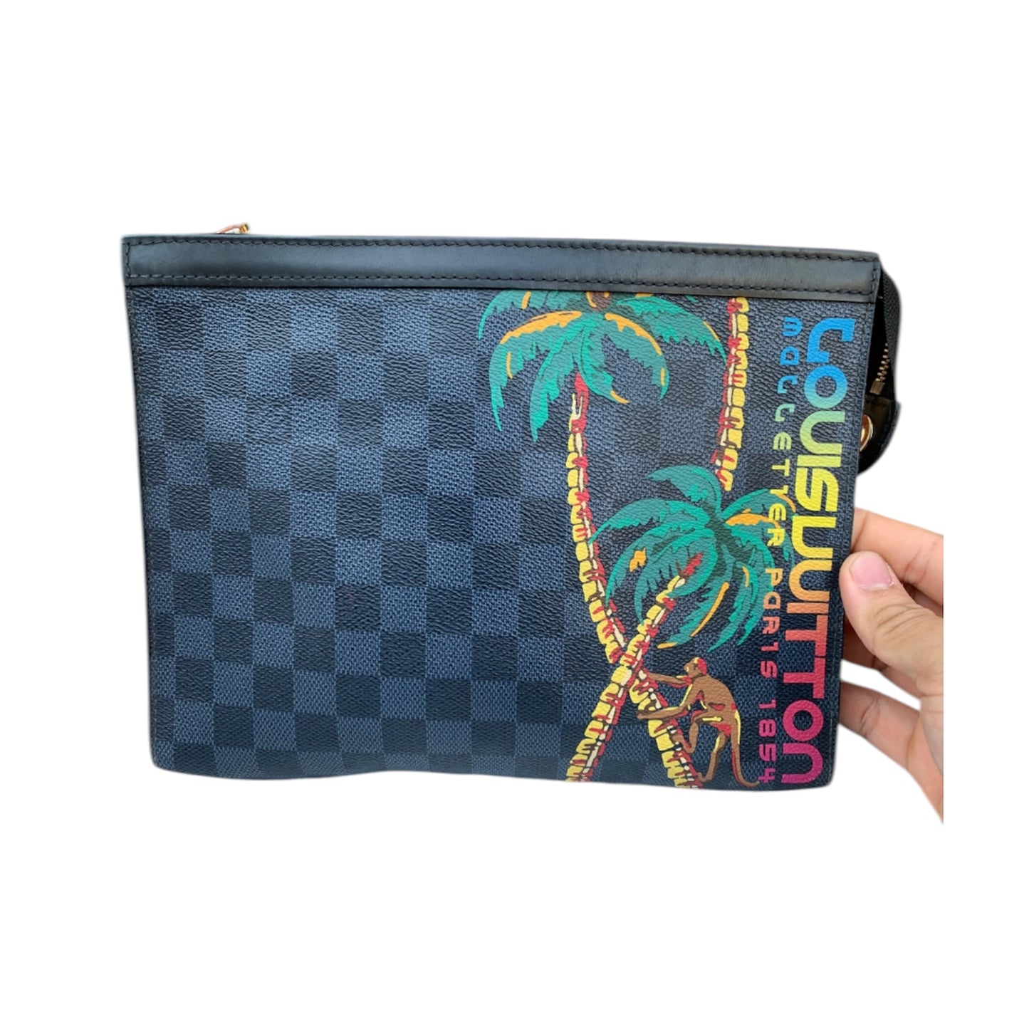 LOUIS VUITTON Damier Cobalt Jungle Pochette Voyage MM