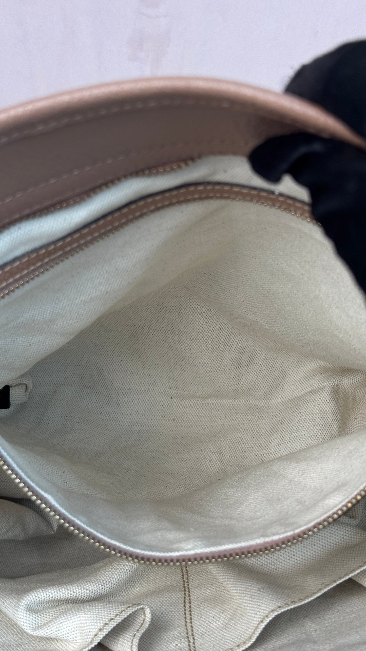 Gucci Bree GG Canvas Tote Shoulder Bag Nude