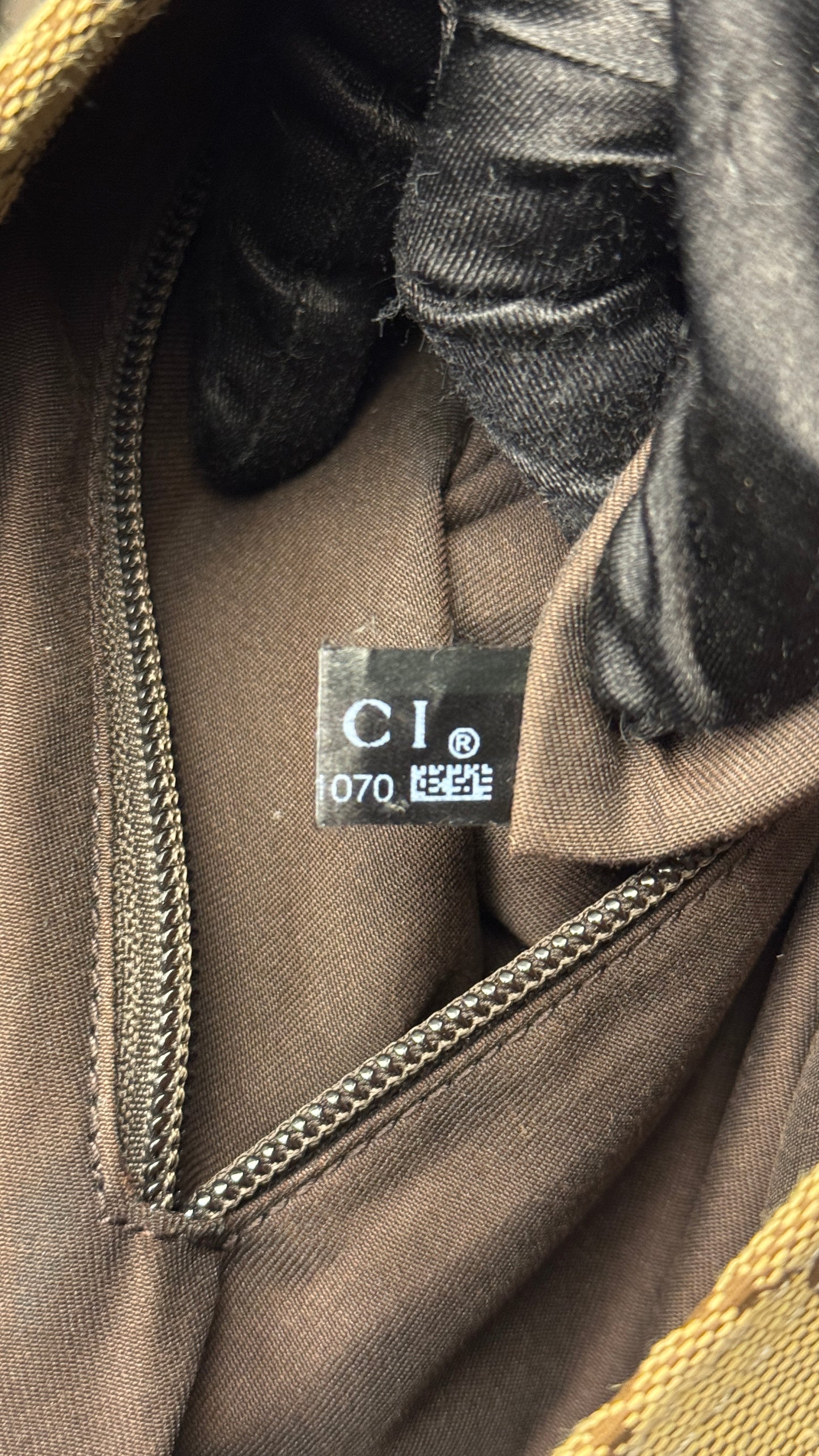 Gucci Flat Crossbody GG Canvas Web Strap Brown