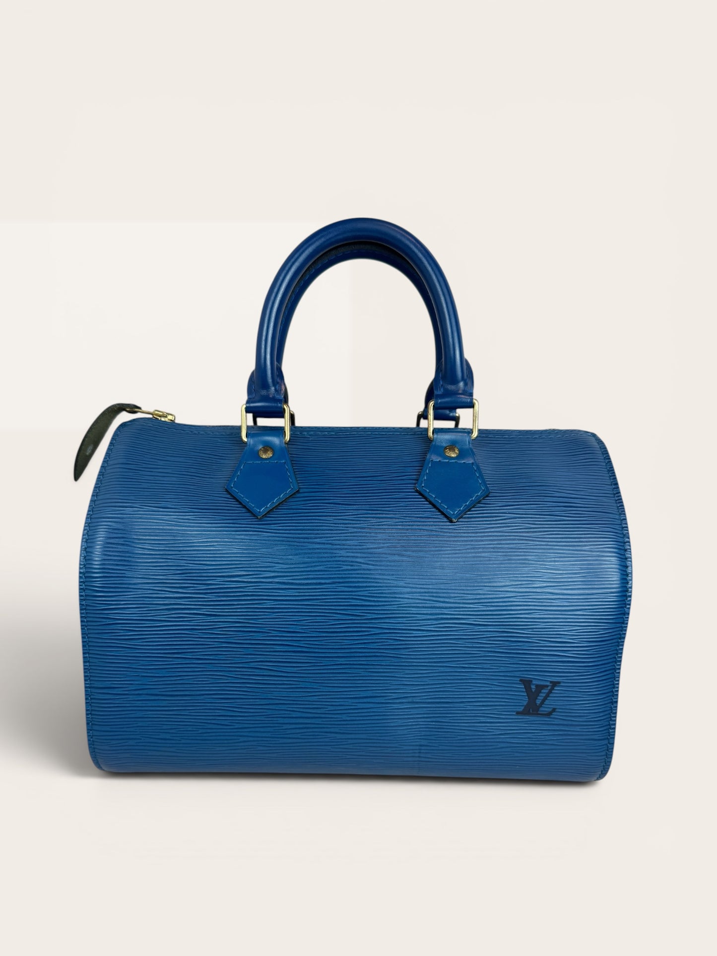 LV07π Louis vuitton Speedy 25 Epi Blue (VI1924)