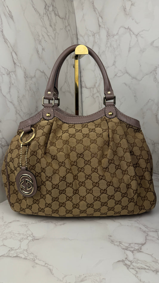Gucci Sukey Hobo Shoulder Bag Nude