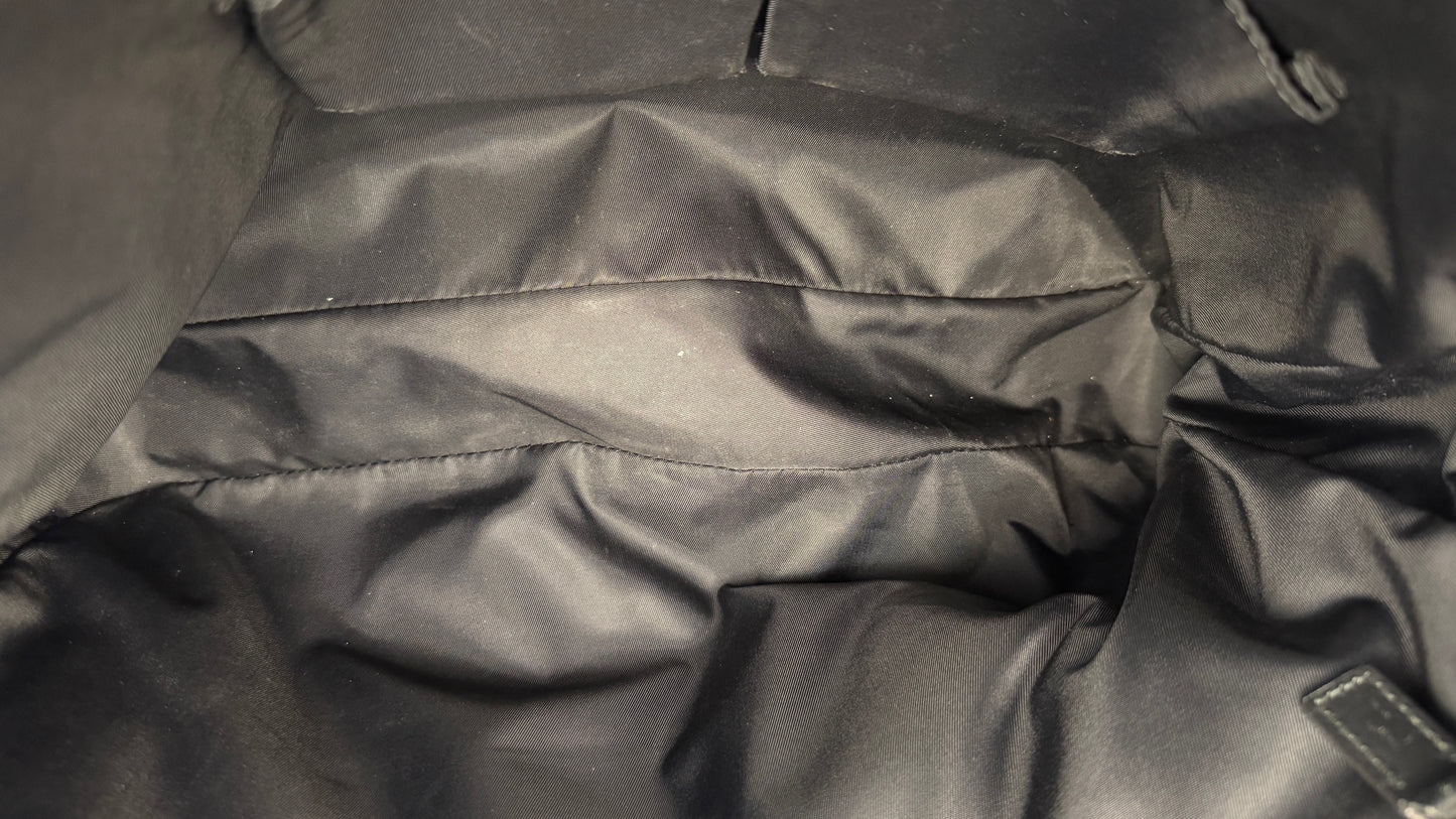 Gucci Briefcase Convertible Zip Around GG Coated Canvas Medium