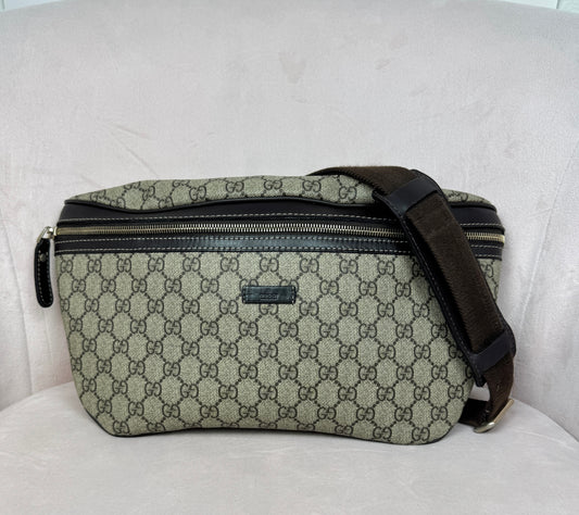 Gucci GG Supreme GG Belt Bag Coated Canvas Brown