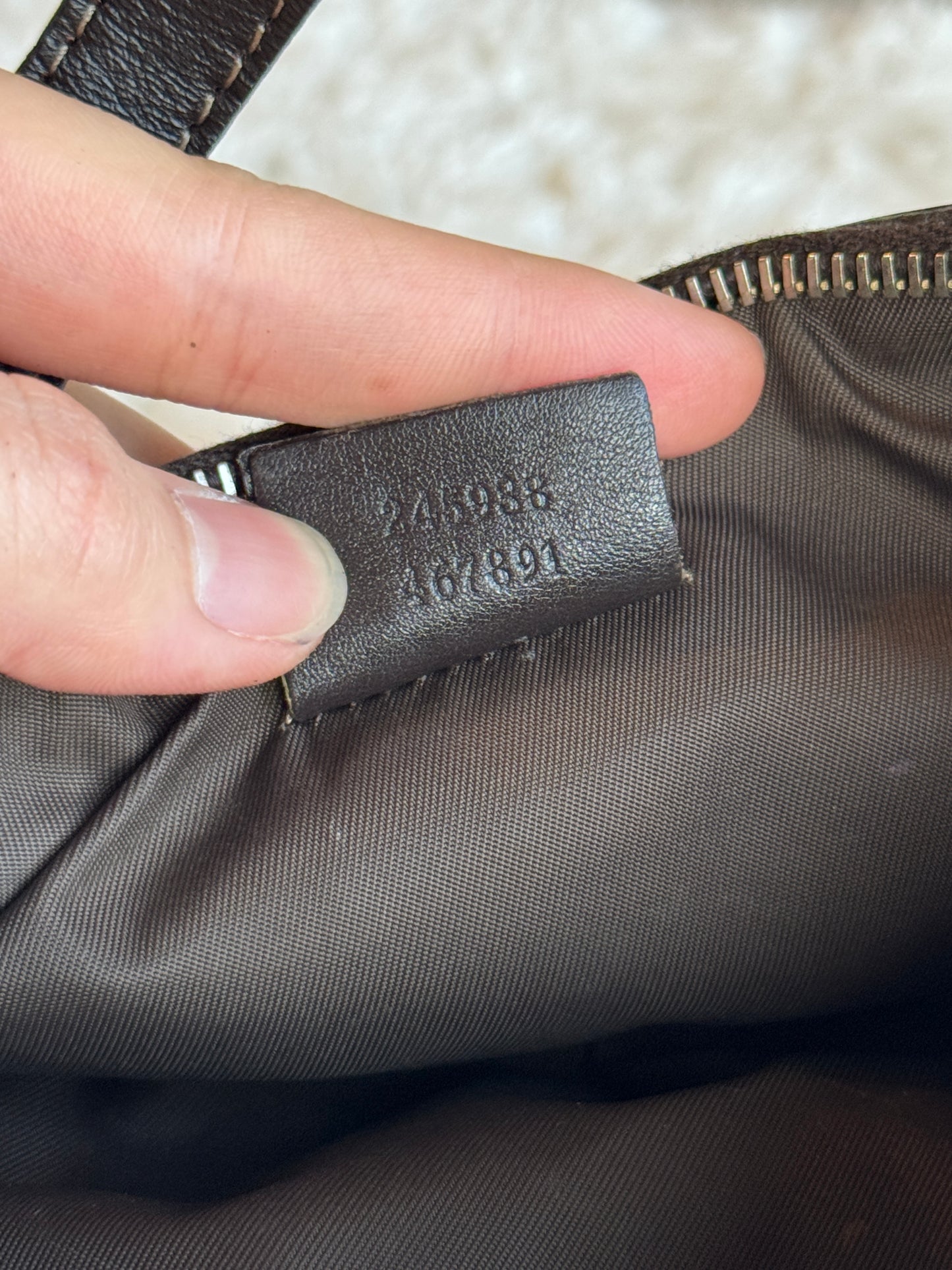GUCCI Lovely Heart GG Canvas Brown