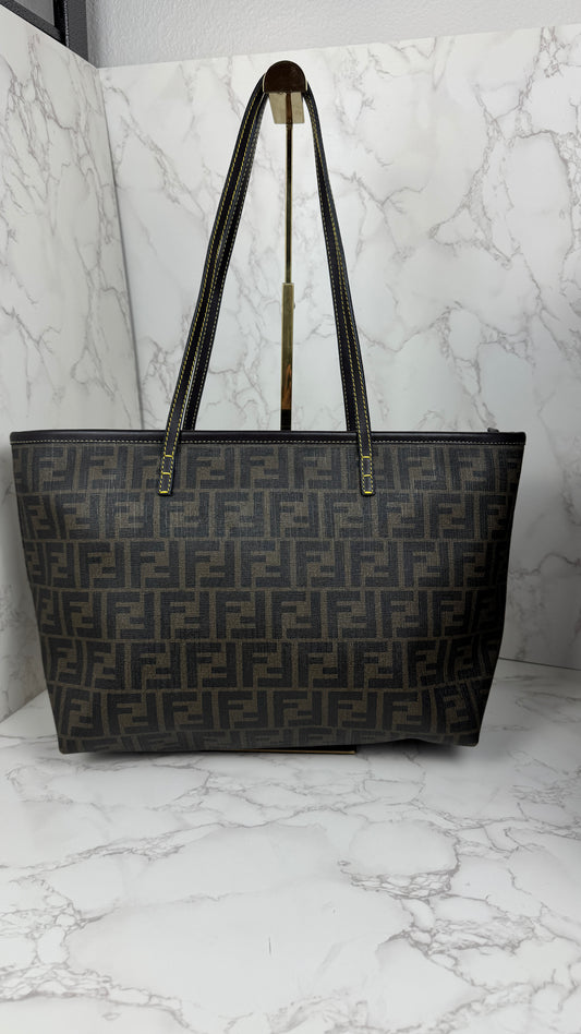 Fendi Zucca Canvas Tot Bag