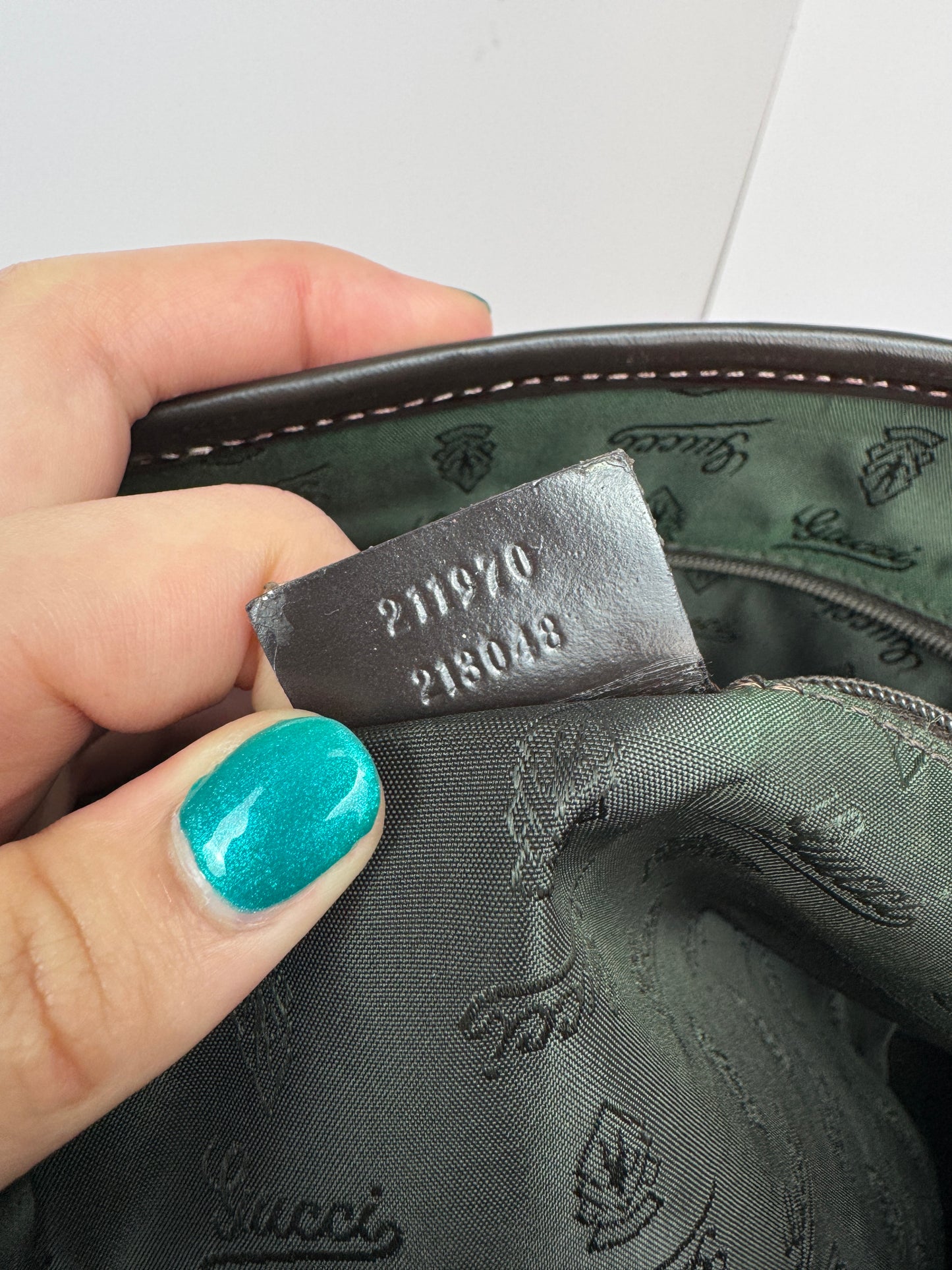Gucci Web Tote GG Canvas Dark Brown