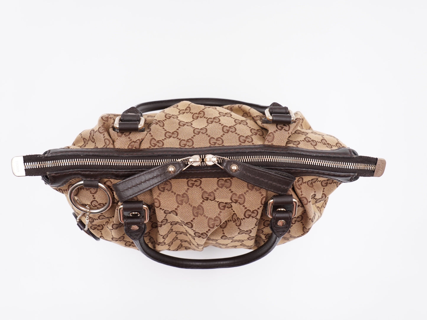 Gucci sukey top handle monogram with strap