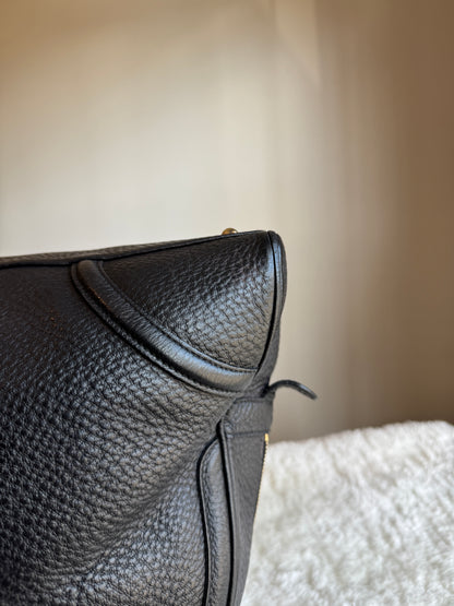 Gucci Web Pebbed Leather Blonde Bowler