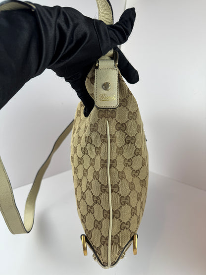 GUCCI Abbey Messenger GG Canvas