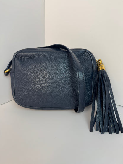 Gucci Soho Disco Camera bag in Navy leather Crossbody