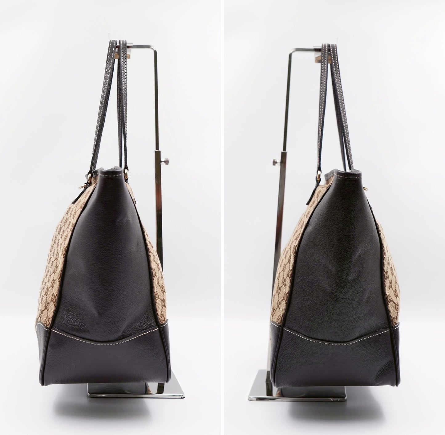 GUCCI GG Canvas and leather "Bree" Tote bag (Vintage)