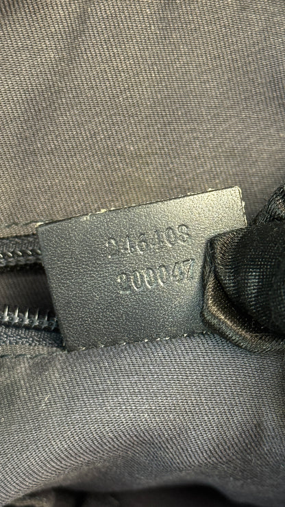 Gucci Web Briefcase GG Canvas Navy