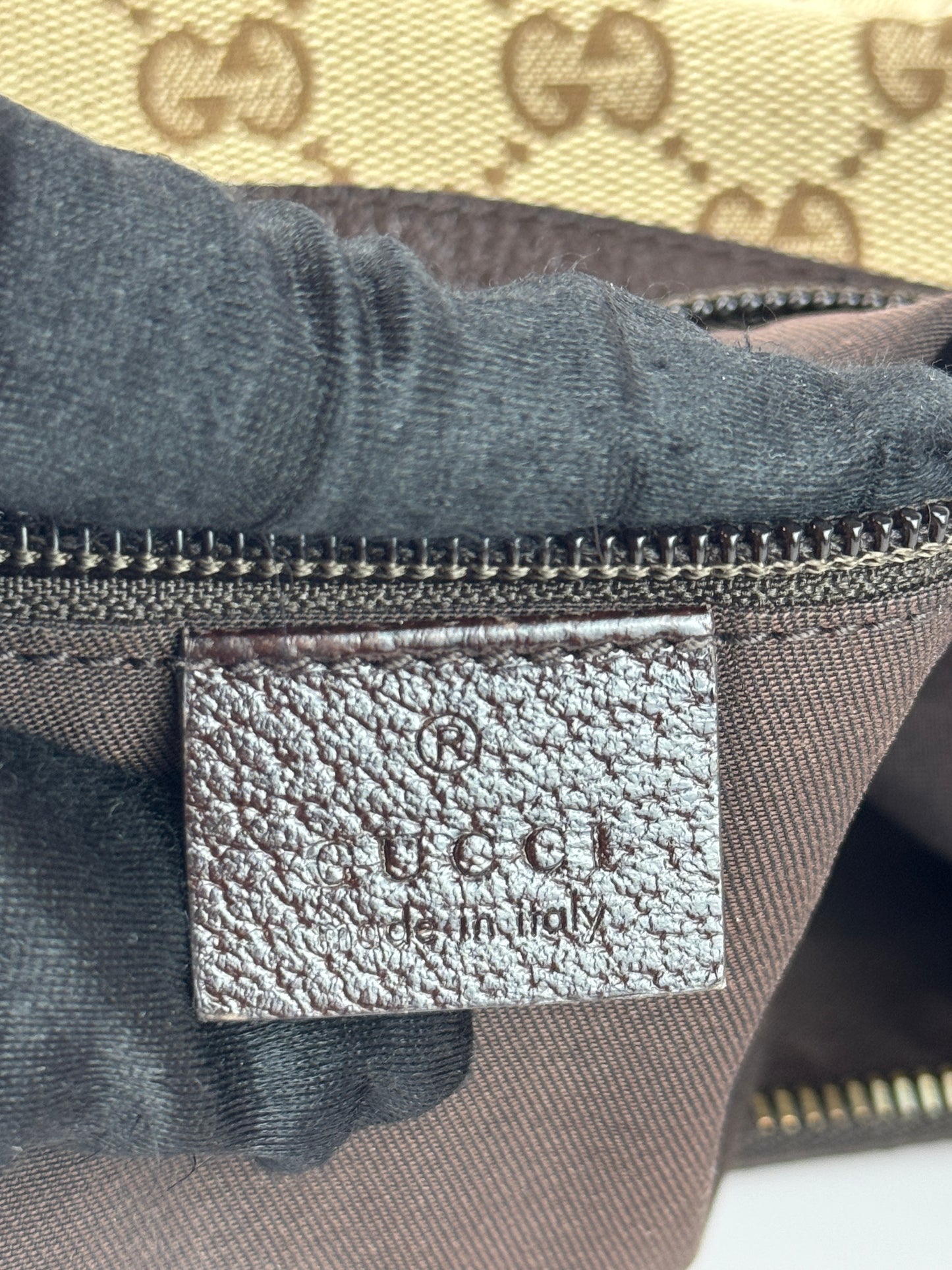 Gucci Web Halfmoon Crossbody GG Canvas
