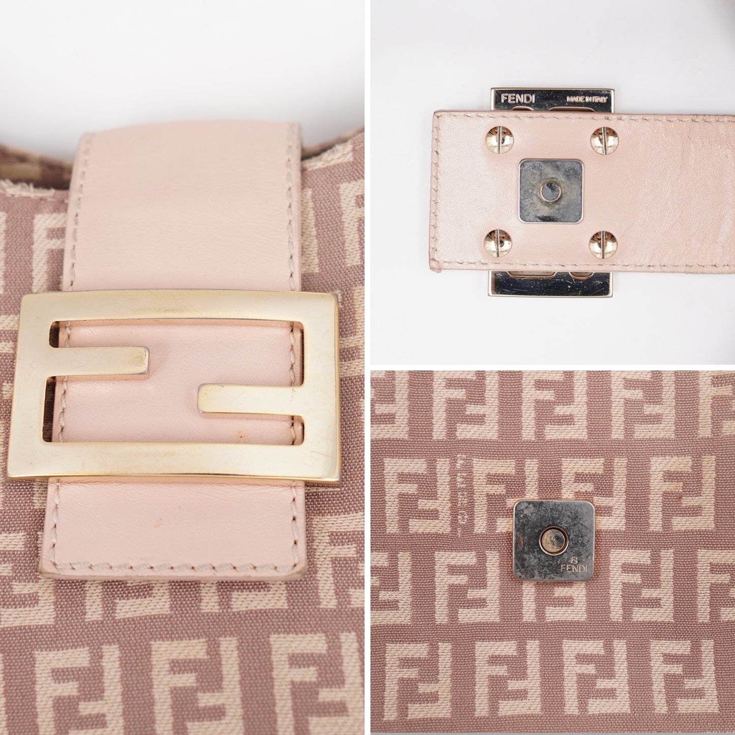 Fendi FF Gold pink mama
