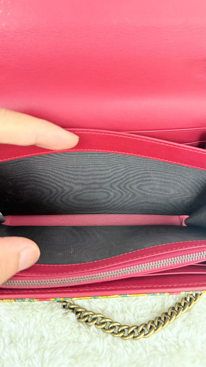 GUCCI Brocade Dionysus Wallet on chain
