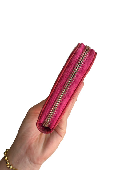 WA4👛Dior Long wallet zippy Red (COA Included) retail $1350
