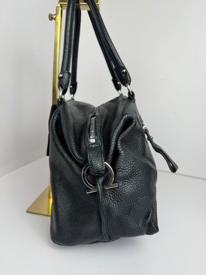 Salvatore Ferragamo Noah Gancio Lock Leather Shoulder bag