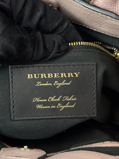 Burberry Banner House Check Leather Pink Nude