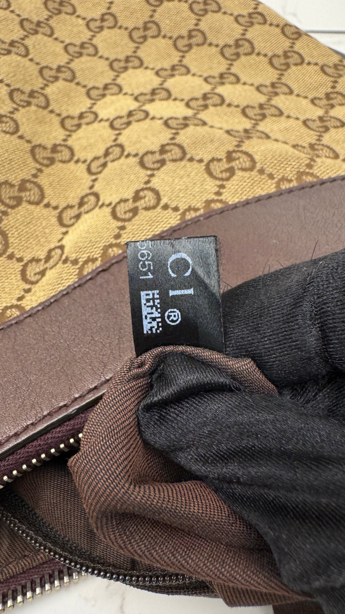 Gucci Abbey D-ring GG Canvas Brown