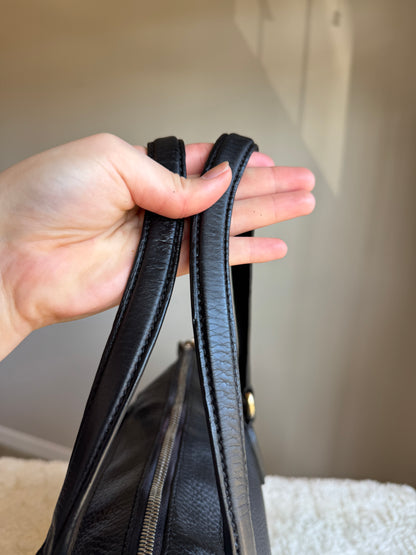 GUCCI Soho Zip Tote Leather Small Black