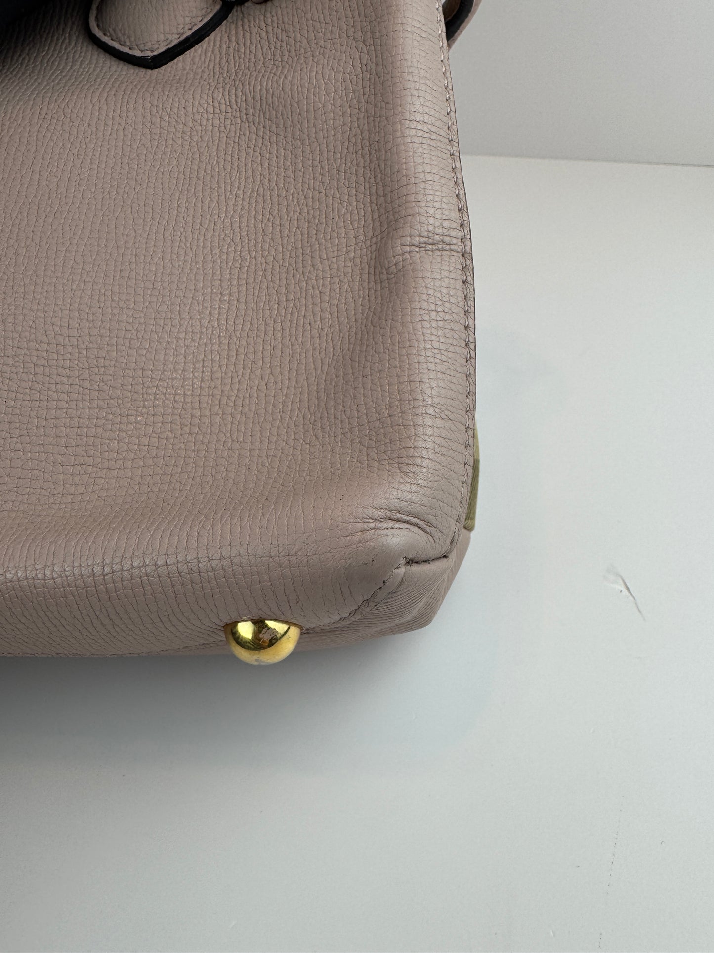 Burberry Banner House Check Leather Pink Nude