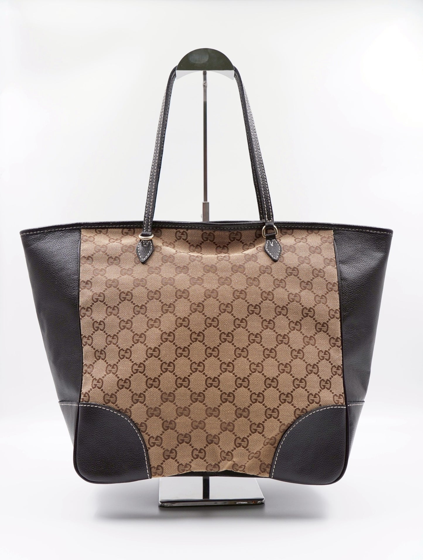 GUCCI GG Canvas and leather "Bree" Tote bag (Vintage)