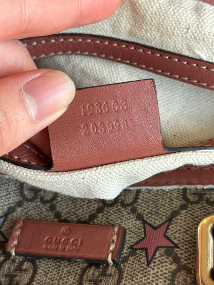 GUCCI Boston Star Limited Edition Coated canvas Pink