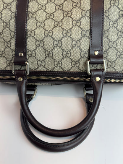 GUCCI Joy Boston GG Coated Canvas Brown