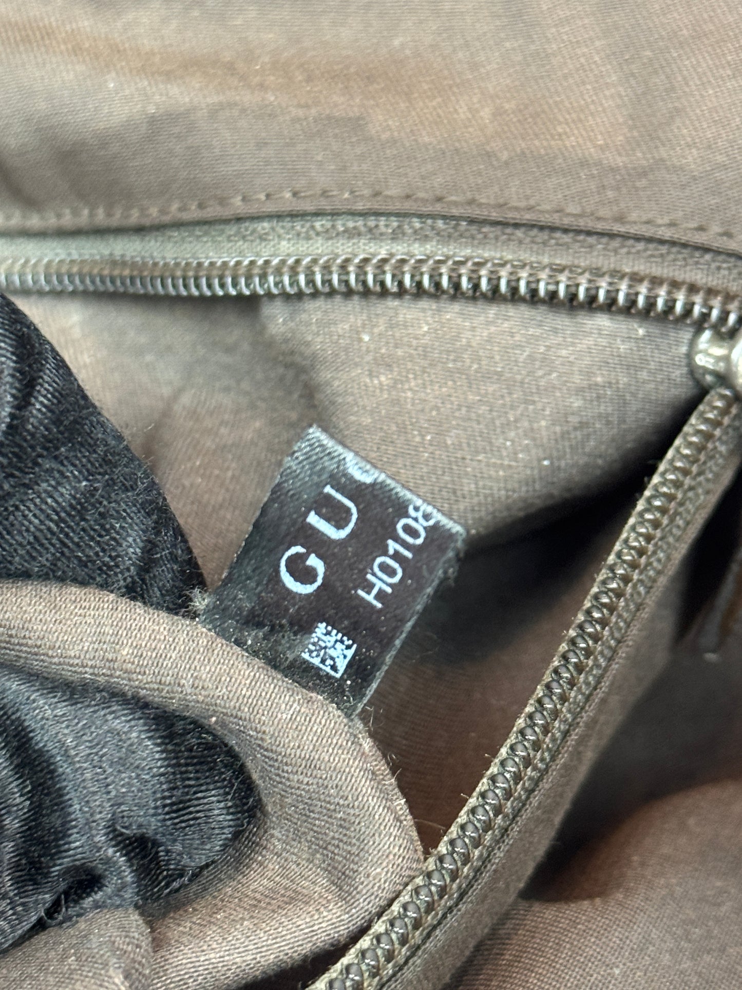 GUCCI Web Flap messenger GG Canvas Brown