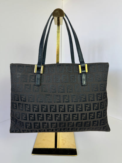 FENDI Vintage Shopping Tote Zucchino Canvas Small
