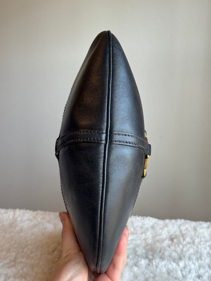 GUCCI Reins Hobo Leather Black