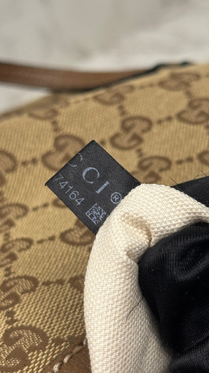 Gucci Bree GG canvas Tote Brown