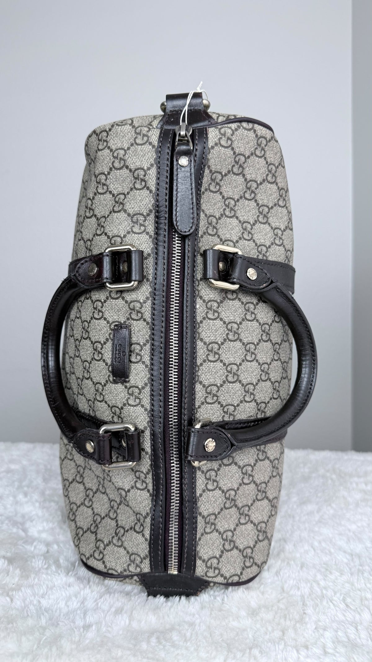 GUCCI Joy Boston GG Supreme Coated canvas Brown