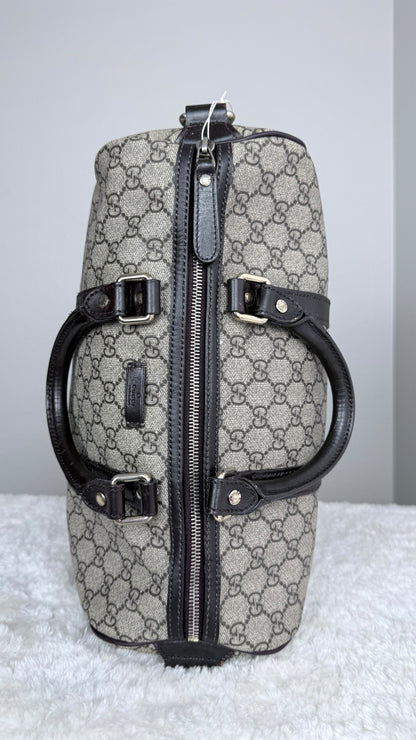 GUCCI Joy Boston GG Supreme Coated canvas Brown