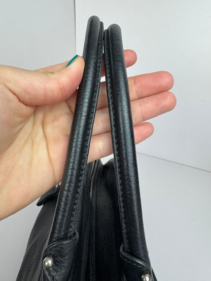 Salvatore Ferragamo Noah Gancio Lock Leather Shoulder bag