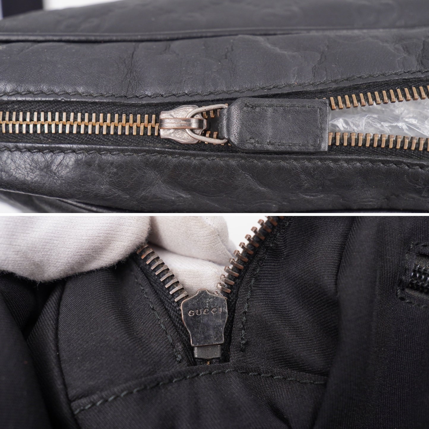 Gucci Monogram leather black
