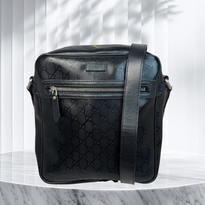 Gucci Front Zip GG Monogram  Messenger (Vintage)