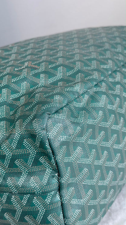 GOYARD Saint Louis Tote Coated Canvas PM Green